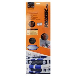 Foliatec FO34725 Rejilla de Aluminio Anodizado Malla Media Negra Universal 2 Piezas 20 x 60 cm para Parrilla Auto / Tuning
