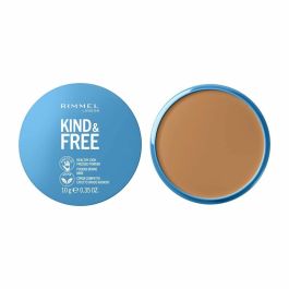 Rimmel London #40-tan KIND & FREE Polvo Compacto Matificante Ligero, Vegano y Larga Duración para Pieles Sensibles 10g