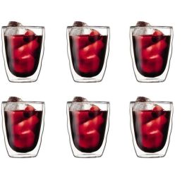 Bodum BOD0699965199210 - Juego de 6 Vasos Térmicos Pilatus, Doble Pared, 0,35 L, Transparente Precio: 52.5000003. SKU: B18WYW7WX2