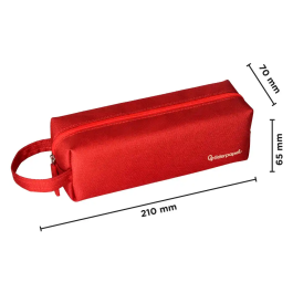 Liderpapel Estuche Portatodo Classic Rectangular con Asa 210x70mm Rojo