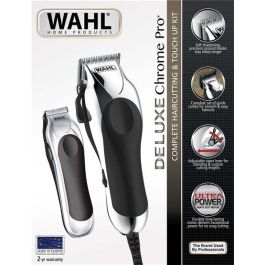 Wahl Cortapelos y Recortadora Deluxe - Kit 27 Piezas, Precisión 3-25mm, Cuchillas Autoafilables, Motor Potente Wahl Cortapelos y Recortadora Deluxe - Kit 27 Piezas, Precisión 3-25mm, Cuchillas Autoafilables, Motor Potente