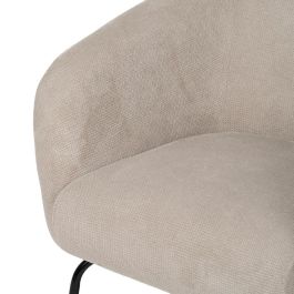 Sillón Beige Tejido-Metal 77 X 72 X 68 cm