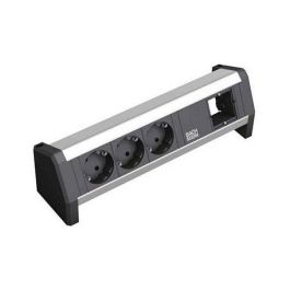 Bachmann DESK 3x Schutzkontakt 1x ABD GST18 - Regleta/Alargador con 3 Tomas Schuko y 1 GST18, Tipo F, 230V, Negro/Plata Precio: 85.9342. SKU: B1BJ6BZY7Q