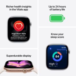 Apple Watch S11 Titan Gold Cellular 42mm con Correa Milanaise Dorada