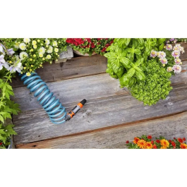 Gardena Manguera de agua 15 m con accesorios de conexión y lanza clásica de chorro múltiple ref. 8114