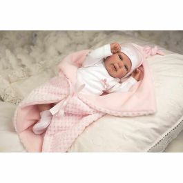 Muñeca reborn arias 45 cm mies rosa c/manta Precio: 104.9554. SKU: S2417288