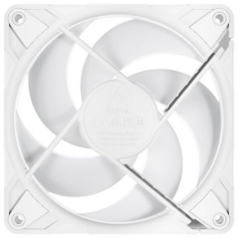 Arctic P12 Pro Reverse A-RGB Ventilador 12cm Blanco Flujo de Aire Invertido para Entrada de Aire PWM 3000 rpm 73 cfm 4.5 mm H2O FDB PST 6 años garantía