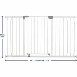Dreambaby Barrera de Seguridad Liberty 1 Barrera + 2 Extensiones 126-132.5 cm Blanco