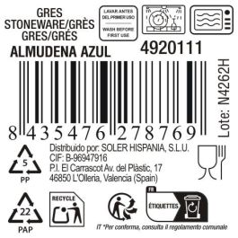 La Mediterranea Mug 200 cc Azul "Almudena" - 7.5x8.5x10.5 cm (36 Unidades)