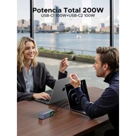 UGREEN Powerbank 35525B 25000mAh 200W Carga Rápida Gris