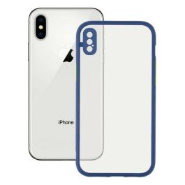 Funda para Móvil iPhone X , XS KSIX Duo Soft Azul Precio: 6.6550006655. SKU: S1904919