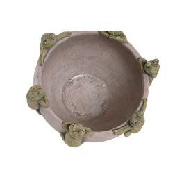 DKD Home Decor Centro Mesa Shabby Cemento Gris Verde con Ranas 23x23x14 cm (4 Unidades) DKD Home Decor Centro Mesa Shabby Cemento Gris Verde con Ranas 23x23x14 cm (4 Unidades)