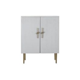 Armario Glam DKD Home Decor Blanco Dorado 45 x 110 x 85 cm