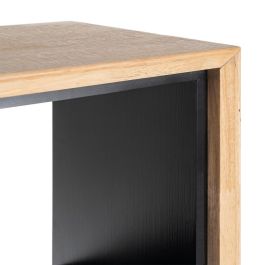 Armario Natural-Negro Madera-Metal 84,50 X 40 X 153 cm