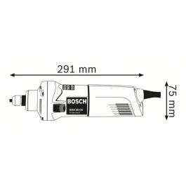 Bosch GGS 28 CE Amoladora recta profesional, 10000 RPM, 8 mm, 650 W de entrada, Corriente alterna