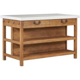 DKD Home Decor Isla Cocina India 1c24 Madera Marmol Marron Blanco 77 x 92 x 147 cm Precio: 1153.49999985. SKU: B1HXR9B958