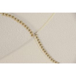 DKD Home Decor Cuadro Scandi Blanco Dorado 62 x 62 cm (4 Unidades)