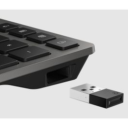 HP 725 Teclado Inalámbrico Bluetooth multidispositivo Recargable Completo (100%) con Copilot Taste Gris