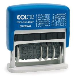 Sello de Entinaje S 120/Wd Formula/Fecha 4Mm Español Azul/Bicolor Colop 104961 Precio: 21.49999995. SKU: S8403608