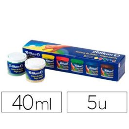 Pintura A Dedos Pelikan 40 mL Cd-40S Caja De 5 Colores Surtidos