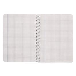 Cuaderno Espiral Liderpapel Cuarto Ecouse Tapa Cartulina Kraft 80H Papel Reciclado 80 grcuadro 4 mm 5 unidades