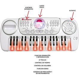 Teclado Electrónico Disco Con Taburete