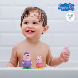 Peppa Pig: 3 Figuras De Baño (Peppa, George Y Abuelo)