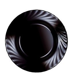 Plato Hondo Vidrio Trianon Black Luminarc 22,5 cm