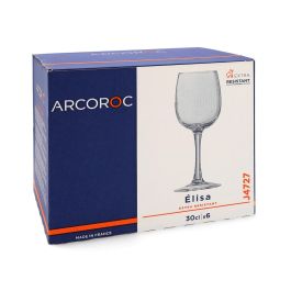 Caja 6 Copas Agua Vidrio Tensionado Elisa Arcoroc 30 cL
