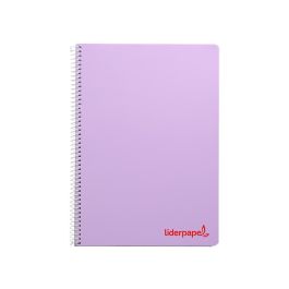 Cuaderno Espiral Liderpapel A5 Wonder Tapa Plastico 80H 90 gr Cuadro 4 mm Con Margen Colores Surtidos 5 unidades