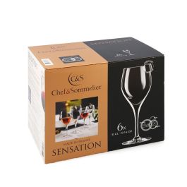 Caja 6 Copas Vino Krysta Sensation Exalt Chef & Sommelier 31 cL