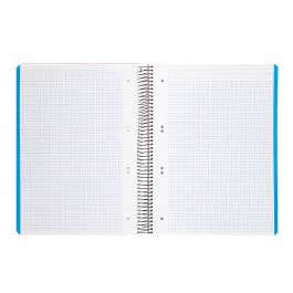 Cuaderno Espiral Liderpapel A5 Micro Wonder Tapa Plastico 120H 90 gr Cuadro 5 mm 5 Bandas 6 Taladros Color Rosa