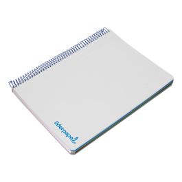 Cuaderno Espiral Liderpapel A5 Micro Wonder Tapa Plastico 120H 90 gr Cuadro 5 mm 5 Bandas 6 Taladros Color Gris
