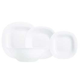 Vajilla Opal Carine Blanco Luminarc 19 Piezas - 6 Personas Vajilla Opal Carine Blanco Luminarc 19 Piezas - 6 Personas