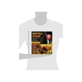 Exo Terra Lámpara de Techo con Reflector de Aluminio Tamaño L - Portalámparas Cerámica para Reptiles - UVA/UVB 160W Máx. - Cable 180cm