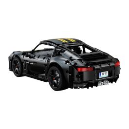 Cada Ruf GT Escala 1:10 Negro Mate – Maqueta de Coche para Montar con 1655 Piezas, Kit de Construcción Deqube