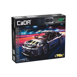 Cada Ruf GT Escala 1:10 Negro Mate – Maqueta de Coche para Montar con 1655 Piezas, Kit de Construcción Deqube