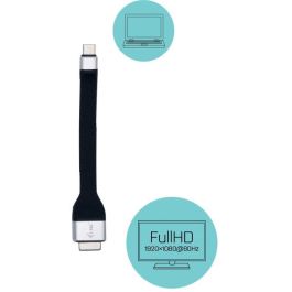 Adaptador USB C a VGA i-Tec C31FLATVGA60HZ Negro