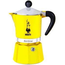 Bialetti RAINBOW 3TZ Cafetera Moka Express Color Amarillo