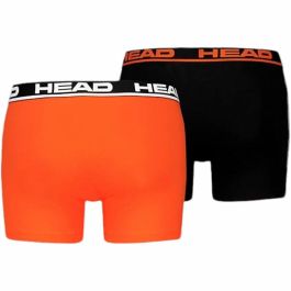 Bóxer de Hombre Head Basic Negro Naranja