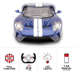Mondo Motors MON63533 Coche Radio Control Ford GT con Efectos de Luz Escala 1:14