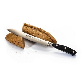 Arcos Cuchillo Panero con Sierra Serie Riviera 200mm Acero Nitrum® Mango Polioximetileno Antibacterias Negro
