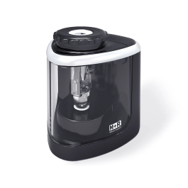 Mor Sacapuntas Eléctrico de Sobremesa Un Uso, Depósito para Virutas, Gris Antracita