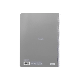 Liderpapel Cuaderno Espiral A4 Micro Smart Tapa Blanda 80 Hojas 60gr Horizontal 7mm Doble Margen