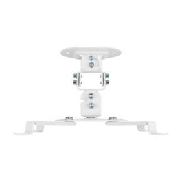 Aisens Soporte Universal Giratorio e Inclinable para Proyector de Techo, Blanco - Compatible con la Mayoría de Proyectores, Carga Máxima 13.5kg