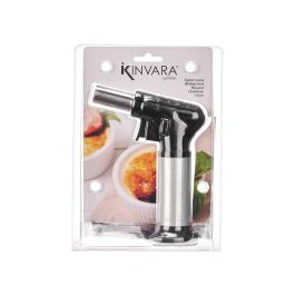 Kinvara Soplete Negro y Plata de Metal y Plástico ABS, 12x15.4x5 cm (12 Unidades)