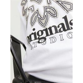 Camiseta de Manga Corta Hombre Jack & Jones 12252953-177627 Blanco (XL)