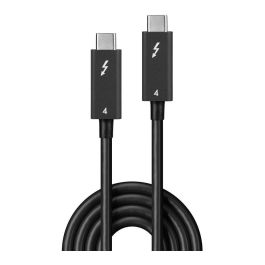 Lindy Cable Thunderbolt 4 2m 40Gbps Soporte Pantalla 8K/Dual 4K USB Type C Power Delivery 100W Certificado