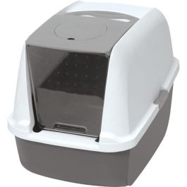 Catit Caja de Arena Cubierta para Gato, Tapa Grande Elevable, Color Gris, con Privacidad y Retención de Arena, Fácil Limpieza, 40x55x45 cm Precio: 45.89999964. SKU: B174EVAPKS