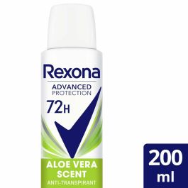 Rexona Advanced Protection Desodorante Antitranspirante Mujer Aloe Vera Aerosol 200 ml – 72h de Protección con Motionsense